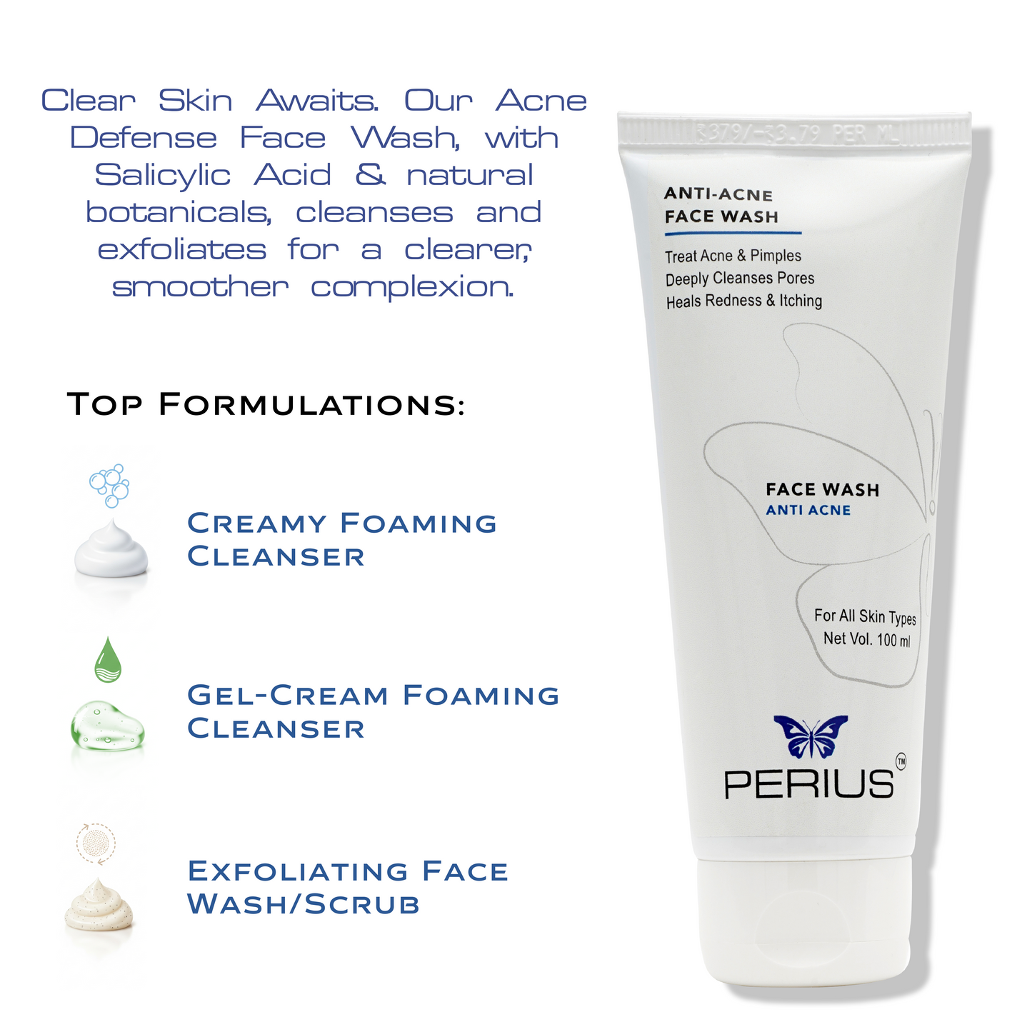 Perius Anti Acne Face Wash