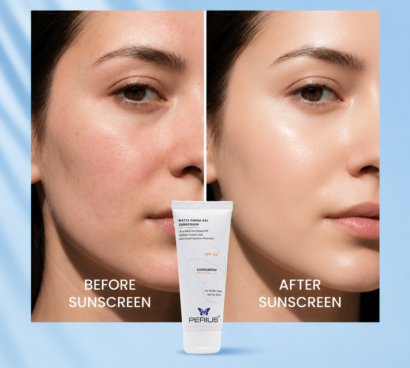 Perius Matte Finish Gel Sunscreen