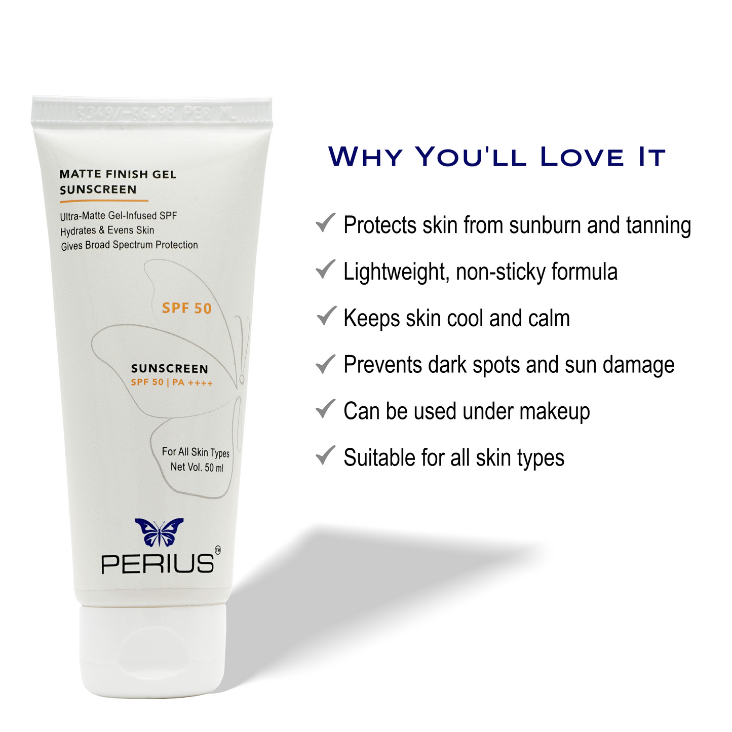Perius Matte Finish Gel Sunscreen