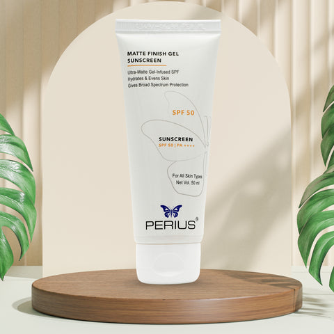 Perius Matte Finish Gel Sunscreen – Invisible Protection, Visible Glow