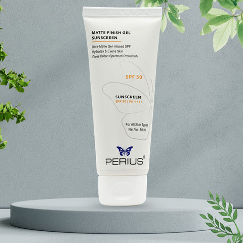 Perius Matte Finish Gel Sunscreen – Invisible Protection, Visible Glow
