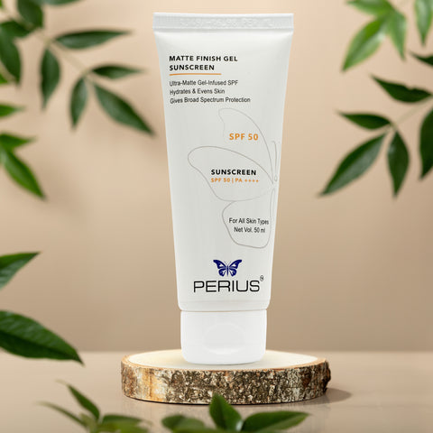 Perius Matte Finish Gel Sunscreen – Invisible Protection, Visible Glow