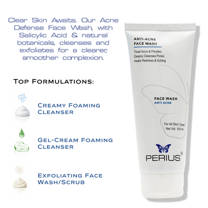 Perius Anti Acne Face Wash