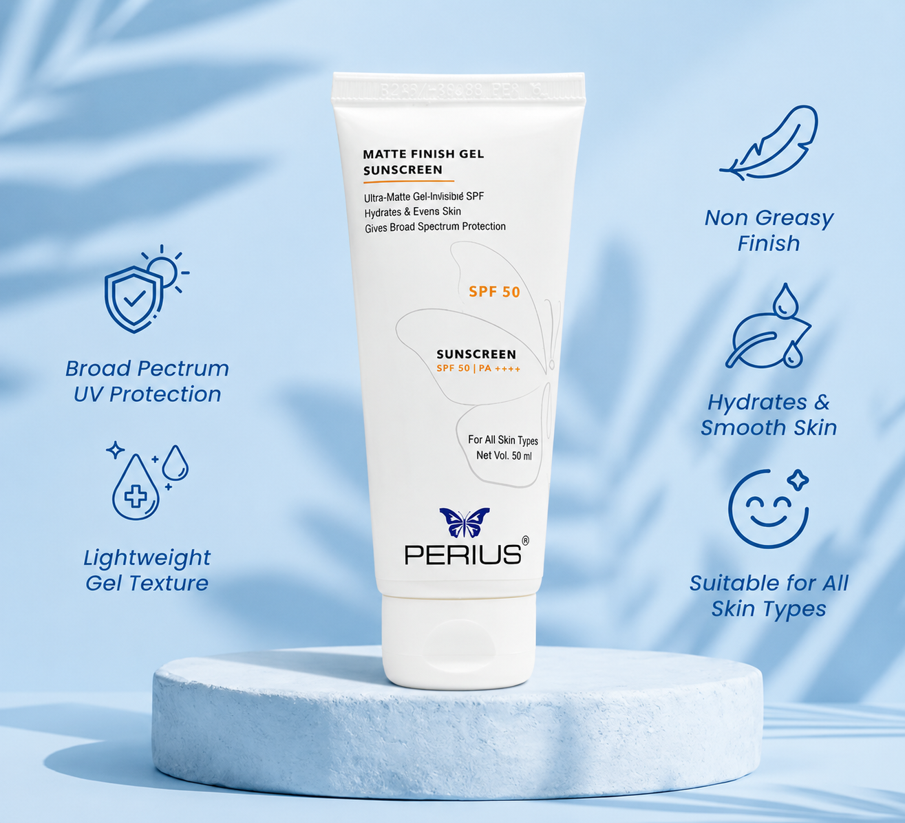 Perius Matte Finish Gel Sunscreen