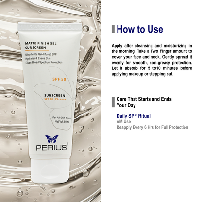 Perius Matte Finish Gel Sunscreen