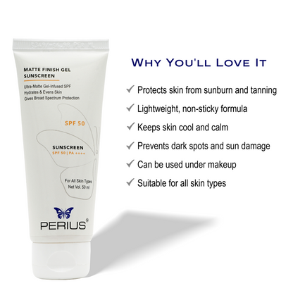 Perius Matte Finish Gel Sunscreen